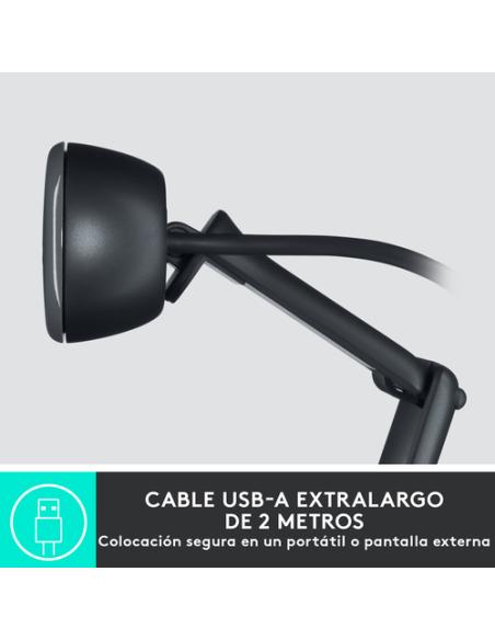 Logitech 960-001364 cámara web 1280 x 720 Pixeles USB Grafito