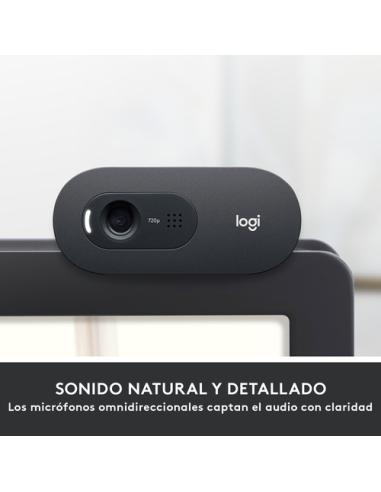 Logitech 960-001364 cámara web 1280 x 720 Pixeles USB Grafito