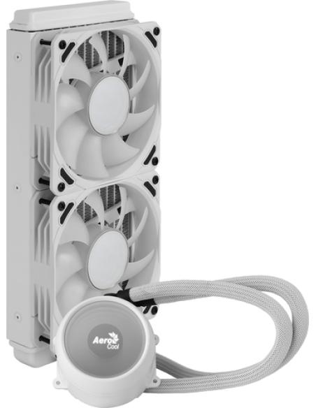 Aerocool MIRAGEL240W Refrigeración Líquida CPU 2xVentilador 12cm ARGB TDP 400W Blanco