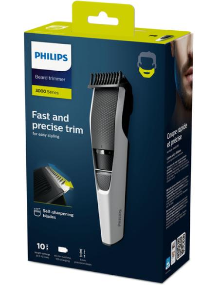 Philips 3000 series Barbero con posiciones de 1 mm de precisión