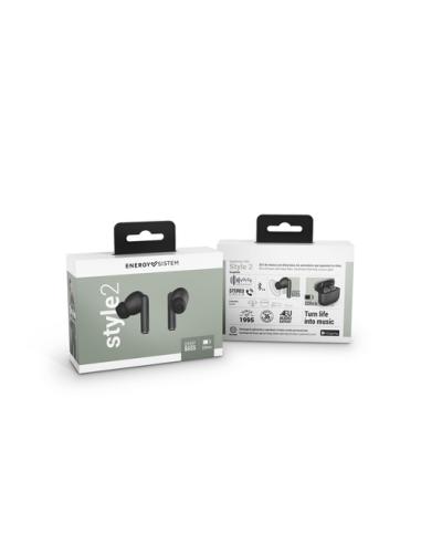 Energy Sistem Style 2 Auriculares True Wireless Stereo (TWS) Dentro de oído Llamadas/Música Bluetooth Negro