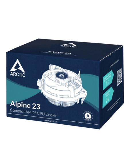 ARCTIC Alpine 23 - Compact AMD CPU-Cooler Procesador Refrigerador de aire 9 cm Aluminio, Negro 1 pieza(s)