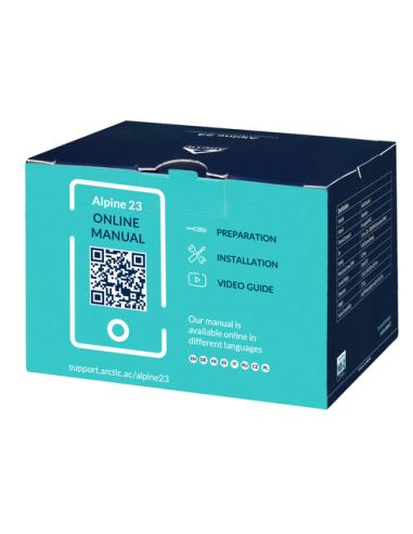 ARCTIC Alpine 23 - Compact AMD CPU-Cooler Procesador Refrigerador de aire 9 cm Aluminio, Negro 1 pieza(s)