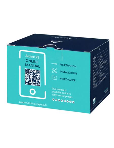 ARCTIC Alpine 23 - Compact AMD CPU-Cooler Procesador Refrigerador de aire 9 cm Aluminio, Negro 1 pieza(s)