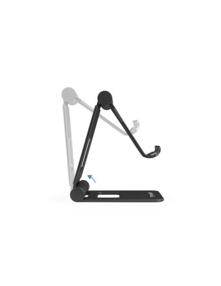 TooQ Soporte de sobremesa ajustable para teléfono / tablet hasta 10”, Negro