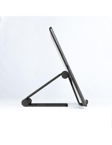 TooQ Soporte de sobremesa ajustable para teléfono / tablet hasta 10”, Negro