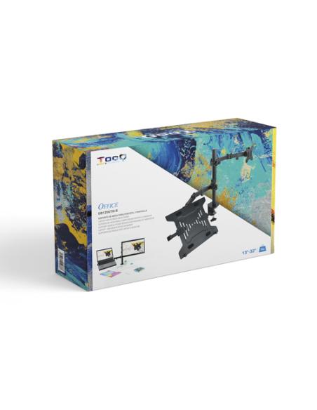 TooQ Soporte de mesa para pantalla 13"-32" y portátil