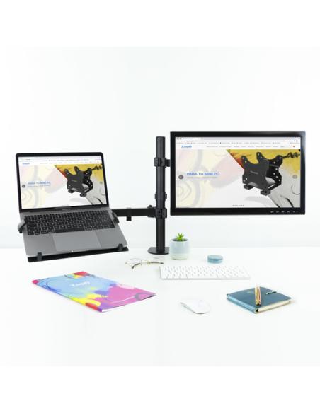 TooQ Soporte de mesa para pantalla 13"-32" y portátil