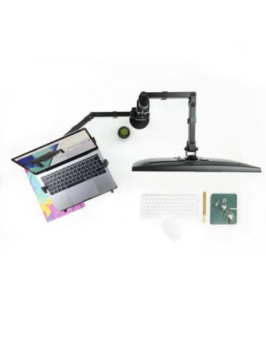 TooQ Soporte de mesa para pantalla 13"-32" y portátil