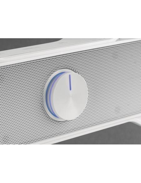 Mars Gaming MSBXW Blanco, Barra de Sonido RGB, Bluethooth 5.0+Jack 3.5, Sonido DSP 10W