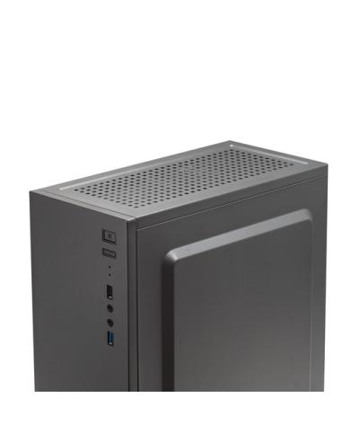 Mars Gaming MC100 - Caja Gaming ATX, ventilador 90mm FRGB, ventilación convect-cool, color negro