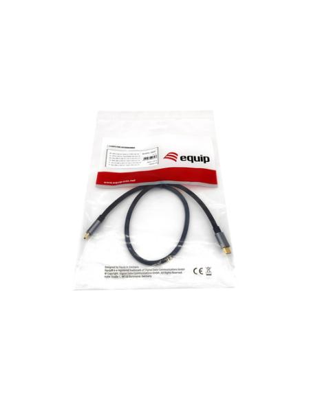 Equip 128353 Cable USB 3.2 Gen 2 C a C, M/M, 0,5m, PD100W , 4K/60Hz, 10Gbps, Negro