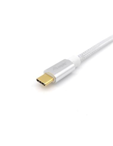 Equip 128355 Cable USB 3.2 Gen 2 C a C, M/M, 0,5m, PD 100W , 4K/60Hz, 10Gbps, Blanco