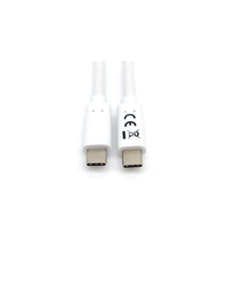 Equip 128361 Cable USB 3.2 Gen 1 C a C, M/M , 1,0m, PD 60W, 5Gbps, Blanco
