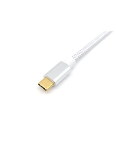 Equip 128356 Cable USB 3.2 Gen 2 C a C, M/M, 1,0m, PD 100W , 4K/60Hz, 10Gbps, Blanco