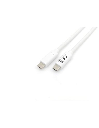 Equip 128362 Cable USB 3.2 Gen 1 C a C , M/M , 2,0m, PD 60W, 5Gbps, Blanco