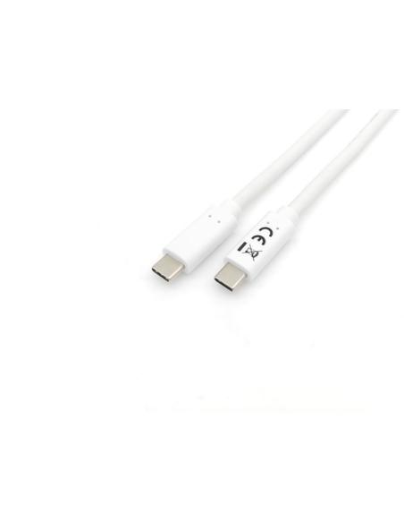 Equip 128362 Cable USB 3.2 Gen 1 C a C , M/M , 2,0m, PD 60W, 5Gbps, Blanco