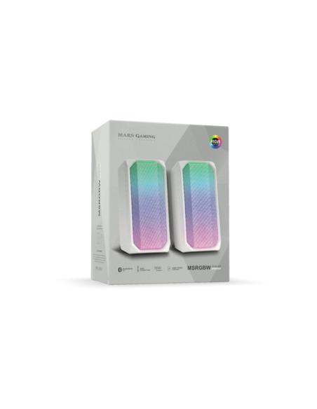 Mars Gaming Altavoces MSRGBW 15W Bt 5.0 White