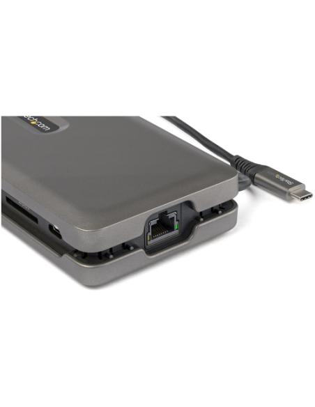 StarTech.com Adaptador Multipuertos USB-C - USB Tipo C a HDMI 2.0 4K a 60Hz - Hub Ladrón USB de 2 Puertos de 10Gbps - con PD de 