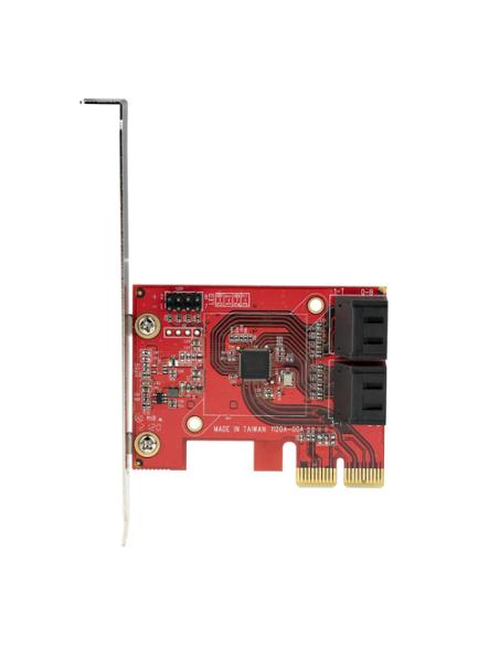 StarTech.com Tarjeta PCIe Controladora SATA de 4 Puertos - Tarjeta de Expansión PCI Express SATA - 6Gbps - Perfil Bajo/Completo 