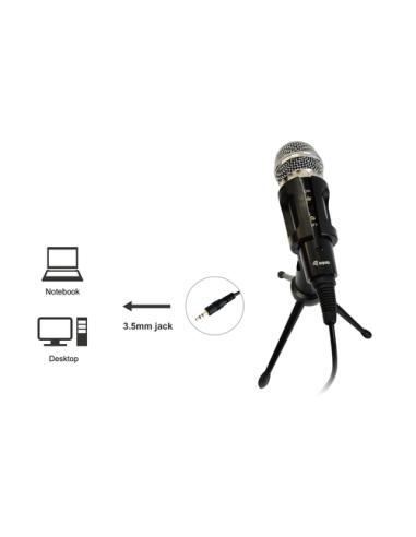 Equip 245341 Negro Micrófono de superficie para mesa