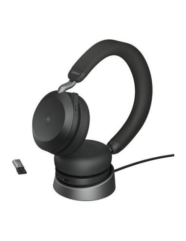 Jabra Evolve2 75 Auriculares Inalámbrico Diadema Oficina/Centro de llamadas Bluetooth Base de carga Negro