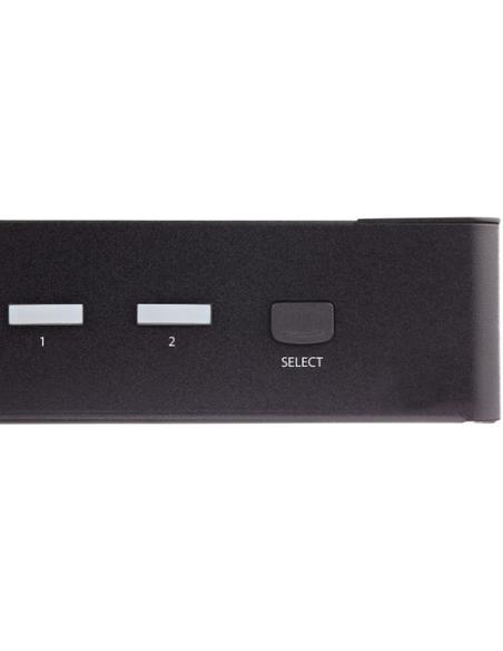 StarTech.com Switch Conmutador KVM de 2 Puertos HDMI 2.0 4K para 1 Monitor - Vídeo de 4K y 60Hz Ultra HD - HDR - Hub Ladrón USB 