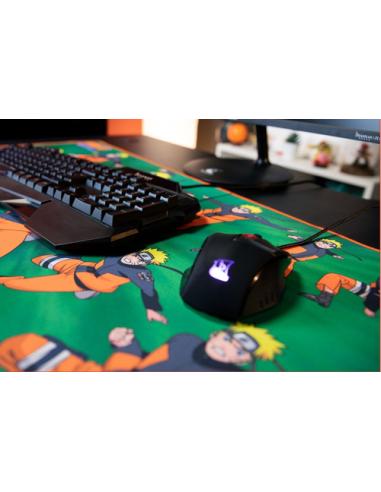 Konix Naruto KX MOUSEPAD XXL GREEN Alfombrilla de ratón para juegos Multicolor