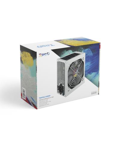 TooQ TQAPOLO-500SP unidad de fuente de alimentación 500 W 20+4 pin ATX ATX Plata