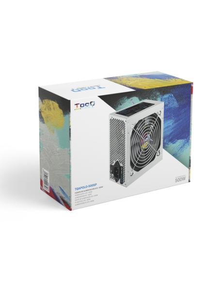TooQ TQAPOLO-500SP unidad de fuente de alimentación 500 W 20+4 pin ATX ATX Plata