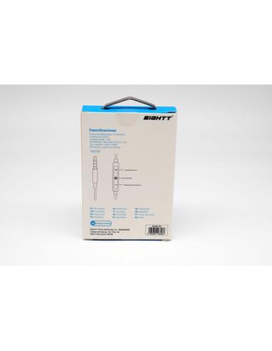 Eightt EAUR-HU auricular y casco Auriculares Alámbrico Dentro de oído Llamadas/Música Blanco