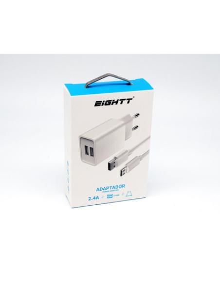 Eightt ECW-M cargador de dispositivo móvil Universal Blanco Corriente alterna Interior