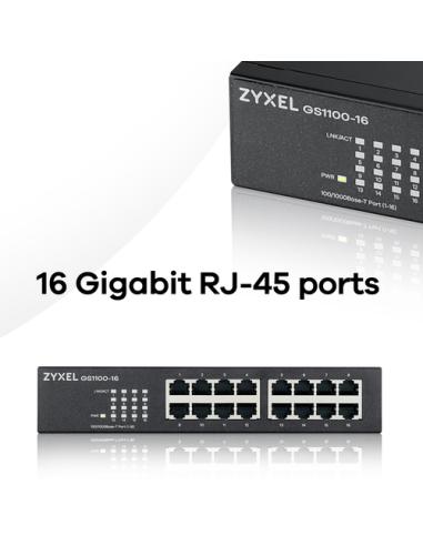 Zyxel GS1100-16 No administrado Gigabit Ethernet (10/100/1000)