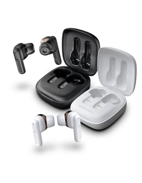 Mars Gaming MHIBW Blanco, Auriculares Inalámbricos, Bluetooth 5.1, Micrófono, Dual Driver