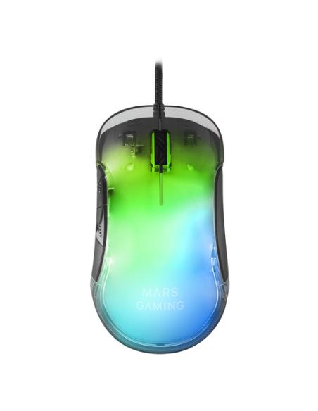 Mars Gaming MMGLOW Ratón, Negro, One size