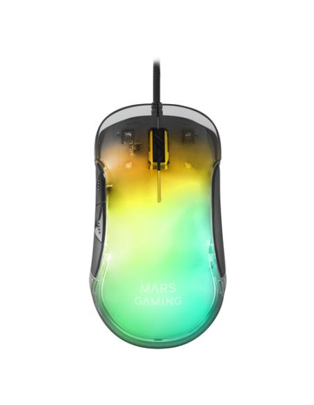 Mars Gaming MMGLOW Ratón, Negro, One size
