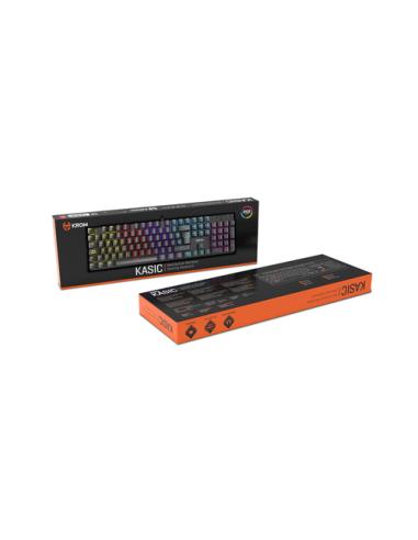 Krom Kasic teclado Juego USB QWERTY Inglés Negro