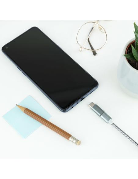 Nanocable Adaptador USB-C a Micro USB, USB-C/M-Micro B/H, Aluminio, Gris