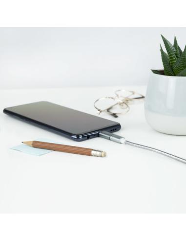 Nanocable Adaptador USB-C a Micro USB, USB-C/M-Micro B/H, Aluminio, Gris