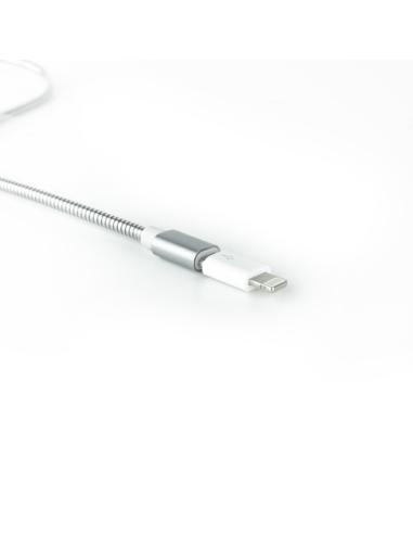 Nanocable Adaptador Lightning a Micro USB, Lightning/M-Micro B/H Blanco