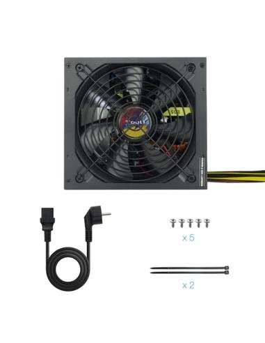 TooQ TQAPOLO-700SP unidad de fuente de alimentación 700 W 20+4 pin ATX ATX Negro