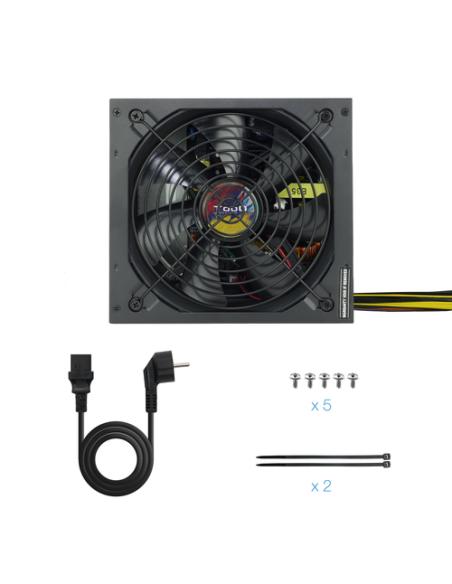 TooQ TQAPOLO-700SP unidad de fuente de alimentación 700 W 20+4 pin ATX ATX Negro