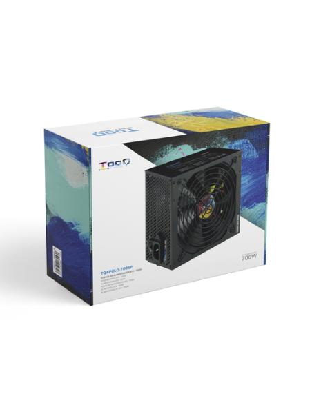 TooQ TQAPOLO-700SP unidad de fuente de alimentación 700 W 20+4 pin ATX ATX Negro