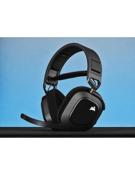 Corsair HS80 RGB Auriculares Inalámbrico Diadema Juego Negro