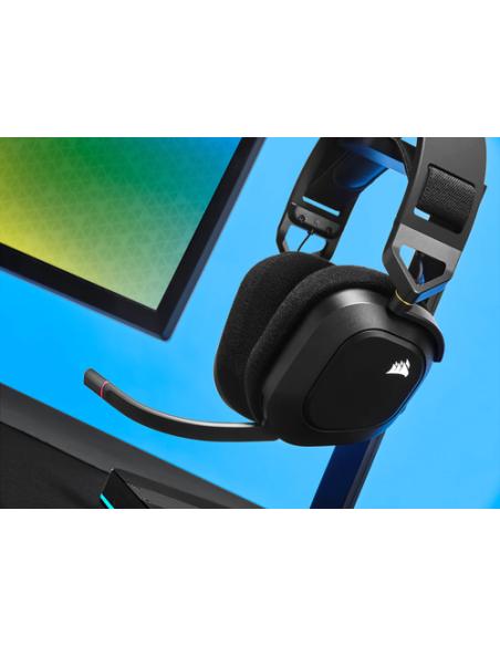 Corsair HS80 RGB Auriculares Inalámbrico Diadema Juego Negro