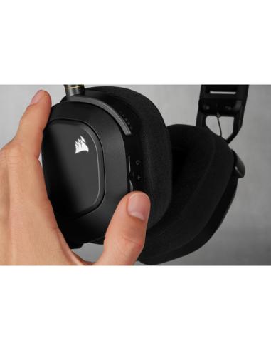 Corsair HS80 RGB Auriculares Inalámbrico Diadema Juego Negro