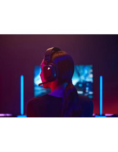Corsair HS80 RGB Auriculares Inalámbrico Diadema Juego Negro