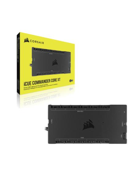 Corsair iCUE Commander Core XT controlador de velocidad de ventilador 6 canales Negro