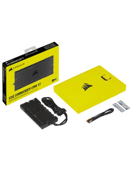 Corsair iCUE Commander Core XT controlador de velocidad de ventilador 6 canales Negro