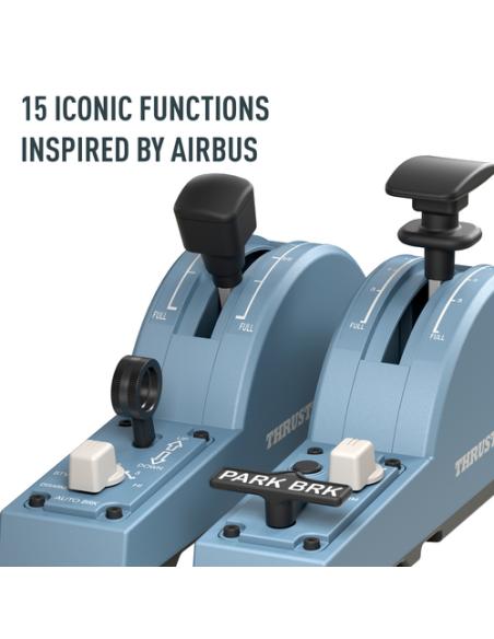 Thrustmaster TCA Quadrant Add-On Airbus Edition Negro, Azul Simulador de Vuelo PC
